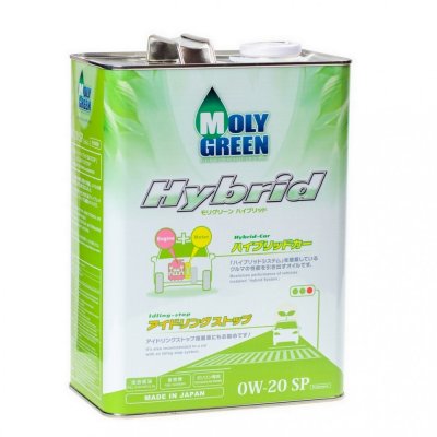 Масло моторное 0W20 SP MOLYGREEN HYBRID 4л синтетическое
          Артикул: 470101