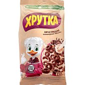 Сухой завтрак Хрутка 210г шоколадные колечки