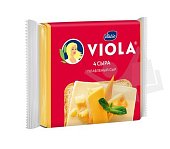 Сыр Viola плавленый 140г 4 сыра нарезка 