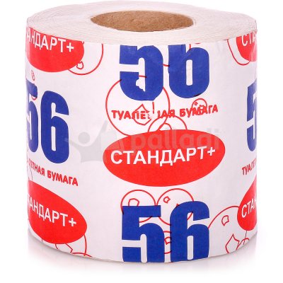 Бумага туалетная Стандарт 56м 1 рулон