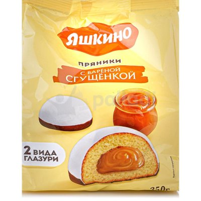 Пряники Яшкино 350г с вареной сгущенкой    