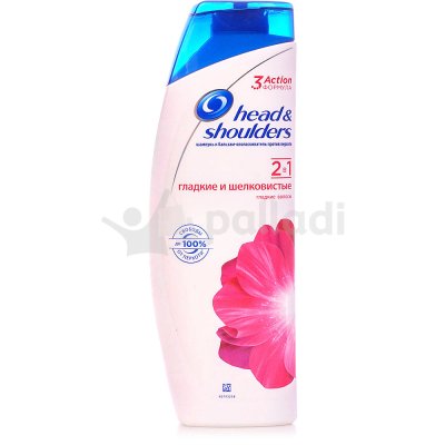 Шампунь HEAD&SHOULDERS 2в1 Гладкие и шелковистые для сухих и поврежденных 400мл