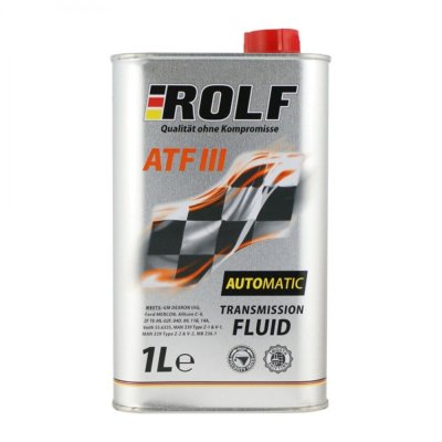 Масло для автоматических трансмиссий ATF III ROLF 1л
          Артикул: 322244