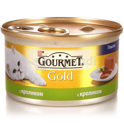Корм для кошек GourmeT Gold 85г с кроликом