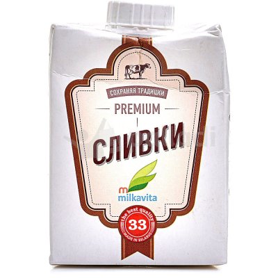 Сливки Милкавита 33% 500мл 