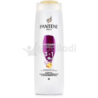 Шампунь PANTENE 3 в 1 Питательный коктейль реновация волос 360мл