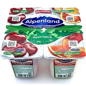Йогурт АльпенЛенд 0,3% вишня/нектарин/апельсин 95г (4шт)