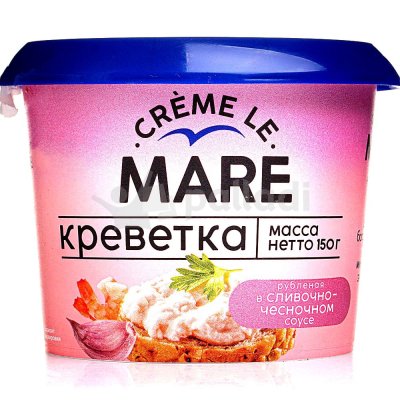 Паста Балтийский Берег Creme Le Mare 150г креветка в сливочно-чесночном соусе