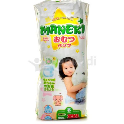 Трусики MANEKI ультра тонкие XXL 15+кг 36шт