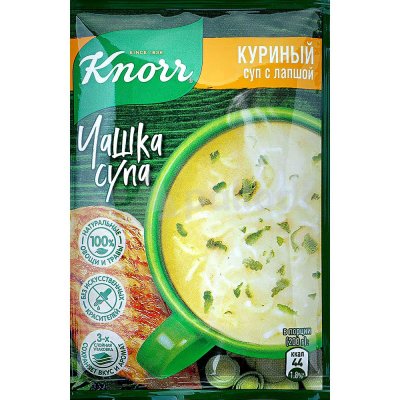 Knorr Быстросуп 13г Куриный суп  с лапшой