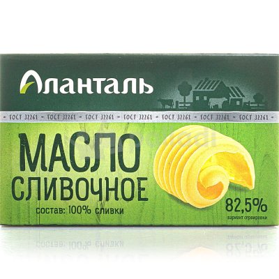 Масло сливочное Аланталь Традиционное 180г 82,5% 1/20