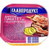 Паштет ГлавПродукт 95г из гусиной печени деликатесный