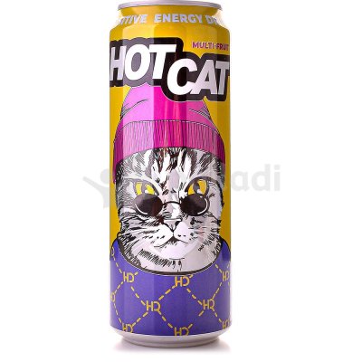 Напиток энергетический Hot Cat Multi-fruit 450мл