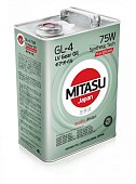 Масло трансмиссионное 75W GL-4 MITASU ULTRA LV GEAR OIL 4л синтетическое
          Артикул: MJ-420/4