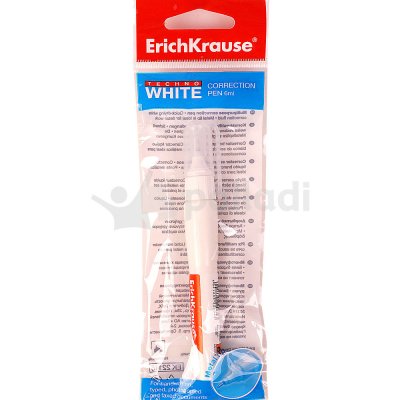 Корректирующий карандаш ErichKrause Techno White 6мл EK 22116