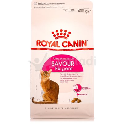 Royal Canin Savour Exigent Корм для привередливых кошек с особо чувствительных к вкусу пищи 400г