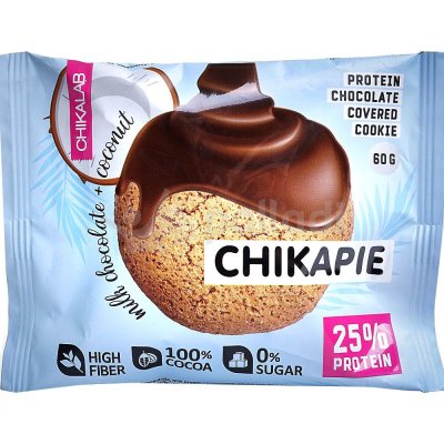 Печенье CHIKALAB 60г протеиновый шоколад/кокос