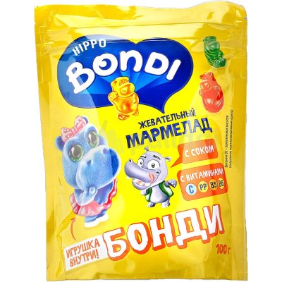 Мармелад жевательный БОНДИ 100г + игрушка БОНДИ