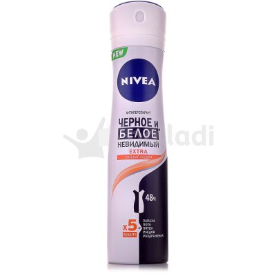 Антиперспирант жен NIVEA спрей Невидимая защита для черного и белого экстра 150мл