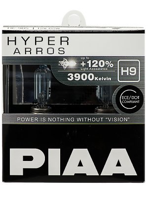 Лампа накаливания PIAA BULB HYPER ARROS 3900K HE-905 (H9)
          Артикул: HE-905-H9
