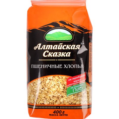 Хлопья Алтайская сказка 400г пшеничные