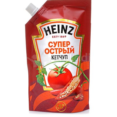 Кетчуп Heinz 320г супер острый дой/пак 