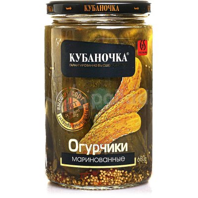 Огурцы Кубаночка 720г маринованные