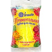 Губка для тела Insula прямоугольная с массажным слоем 1шт