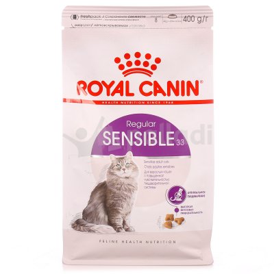 Royal Canin Sensible 33 Корм для кошек с повышенной чувствительностью пищеварительной системы 400г