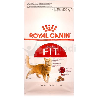 Royal Canin Fit 32 Корм для кошек для активных кошек, имеющих доступ на улицу 400г