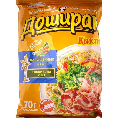 Лапша Доширак Квисти 70г бекон 1/48