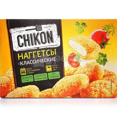 Наггетсы куриные Chikon 300г классические