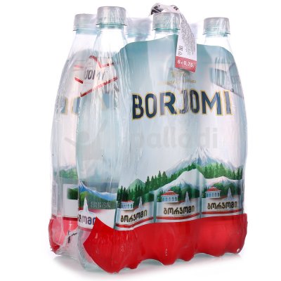 Минеральная вода Боржоми 0,75л пэт 1/6шт (1 упаковка)