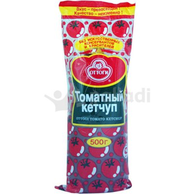 Кетчуп Оттоги 500г томатный п/б 