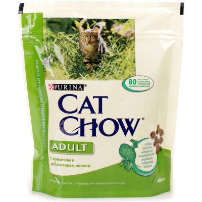 Корм сухой для кошек CAT CHOW 400г с кроликом и добавлением печени