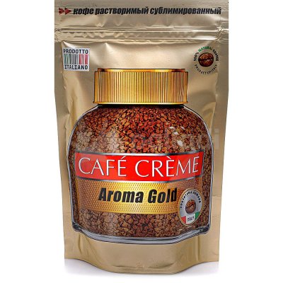 Кофе Cafe Creme 75г натуральный растворимый сублимированный м/у 