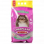 Наполнитель для кошачьих туалетов комкующийся Сибирская кошка Экстра для длинношерстных 5л