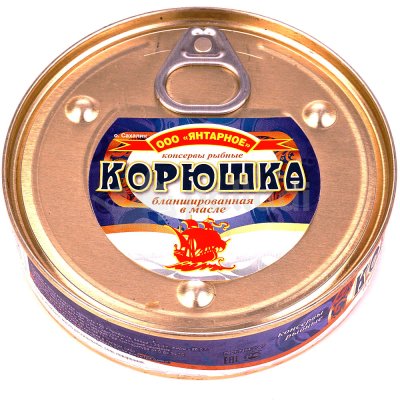 Корюшка бланшированная в масле 160г ж/б ООО Янтарное