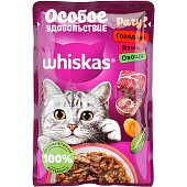 Вискас 75г Рагу говядина/язык/овощи в желе