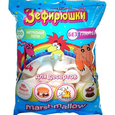 Зефир Зефирюшки воздушный для десертов 125г