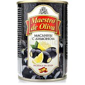 Маслины Maestro de Oliva с лимоном 300г