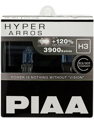 Лампа накаливания PIAA BULB HYPER ARROS 3900K HE-901 (H3)
          Артикул: HE-901-H3