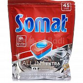 Таблетки для посудомоечной машины Somat All in 1 Экстра 45шт