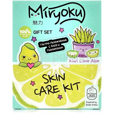 Подарочный набор Miryoku Skin Care Kit крем-гель для душа 300мл+гель для лица и тела 2в1 150мл