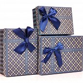 Набор подарочных коробок 3 в1 9*22,5*16 см 7,5*19,5*14 см 6,5*17,5*1
