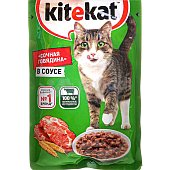 Kitekat 85г говядина в соусе