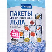 Пакеты для льда KINGFISHER с завязками 336кубиков