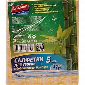 Набор салфеток Office Clean из вискозы с добавлением бамбука 30х34 см 5шт 1/36