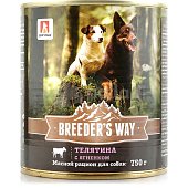 Консервы для собак BREEDER*S WAY Телятина с ягненком 750г