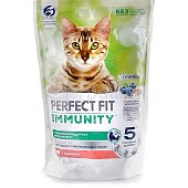 Корм Perfect Fit 580г для поддержания иммунитета кошек говядина,лён,голубика